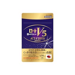 ロートV5 【公式】ロートV5 アクトビジョン 大容量62粒(2か月分) ルテイン ゼアキサンチン 機能性表示食品(視力 視界 ぼやけ・かすみ ブルーライト)