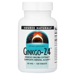Source Naturals Ginkgo-24™ 40mg タブレット120粒