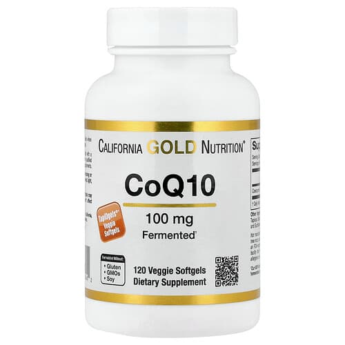 California Gold California Gold Nutrition CoQ10 100mg ベジソフトジェル120粒 パッケージ画像