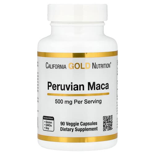 California Gold California Gold Nutrition ペルー産マカ 500mg ベジカプセル90粒 パッケージ画像