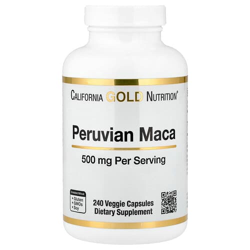 California Gold California Gold Nutrition ペルー産マカ 500mg ベジカプセル240粒 パッケージ画像