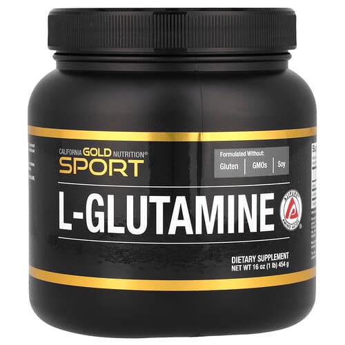 California Gold California Gold Nutrition スポーツ L-グルタミン パウダー AjiPure® グルテンフリー 454g パッケージ画像