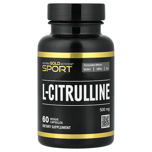 California Gold California Gold Nutrition スポーツ L-シトルリン Kyowa Hakko 500mg ベジカプセル60粒 パッケージ画像