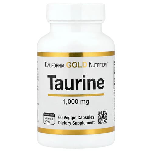 California Gold California Gold Nutrition タウリン 1,000mg ベジカプセル60粒 パッケージ画像