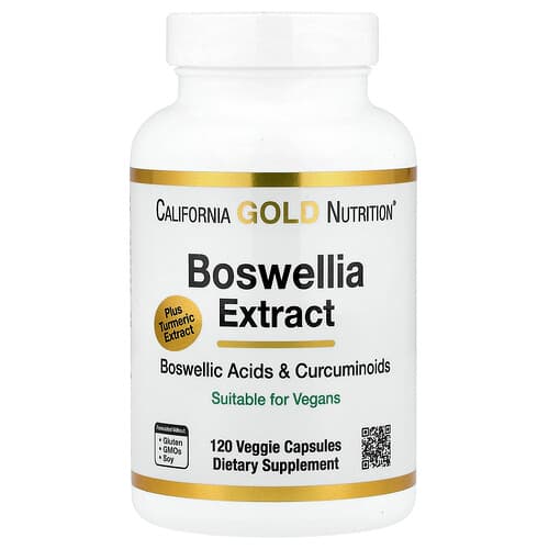California Gold California Gold Nutrition ボスウェリア エクストラクト ターメリック クルクミン コンプレックス ベジカプセル120粒 パッケージ画像