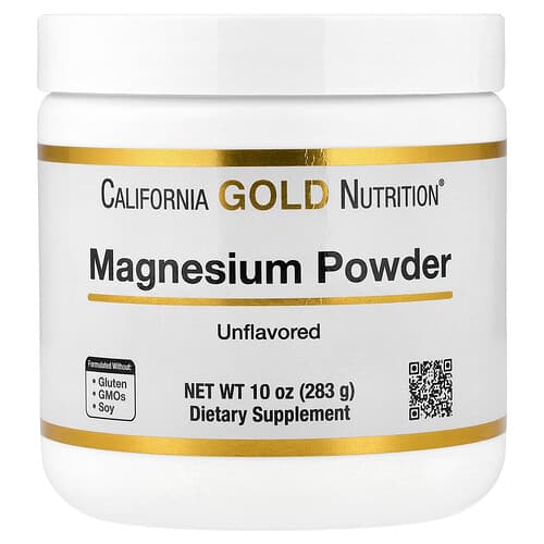 California Gold California Gold Nutrition マグネシウムパウダー ドリンク、無香料、283g（10oz） パッケージ画像