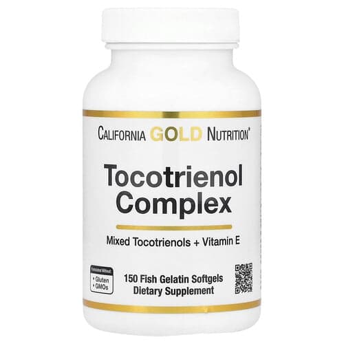 California Gold California Gold Nutrition トコトリエノール コンプレックス ウィズ ビタミンE フィッシュゼラチンソフトジェル150粒 パッケージ画像