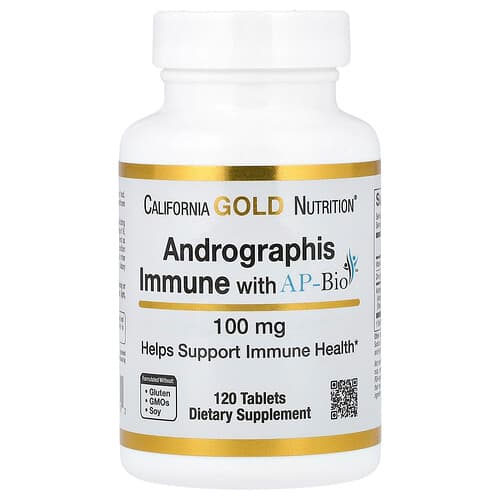California Gold California Gold Nutrition アンドログラフィス イミューン with AP-Bio タブレット 120粒 パッケージ画像