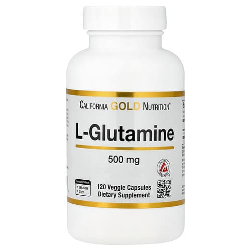 California Gold California Gold Nutrition L-グルタミン AjiPure® ベジカプセル120粒（1粒あたり500mg） パッケージ画像