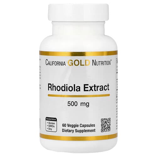California Gold California Gold Nutrition ロディオラエキス 500mg ベジカプセル60粒 パッケージ画像