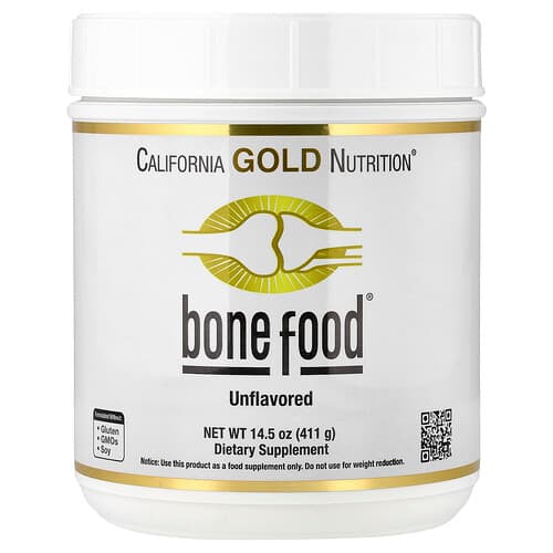 California Gold California Gold Nutrition ボーン フード コラーゲン ペプチド&ヒアルロン酸配合 ビタミン&ミネラル入り 無香料 411g パッケージ画像