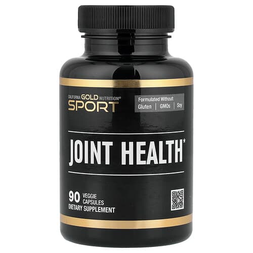 California Gold California Gold Nutrition スポーツ ジョイント ヘルス MSM、グルコサミン、コンドロイチン硫酸、ウコン、ボスウェリア配合 ベジカプセル90粒 パッケージ画像