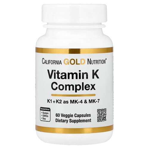 California Gold California Gold Nutrition ビタミンK コンプレックス ベジカプセル60粒 パッケージ画像
