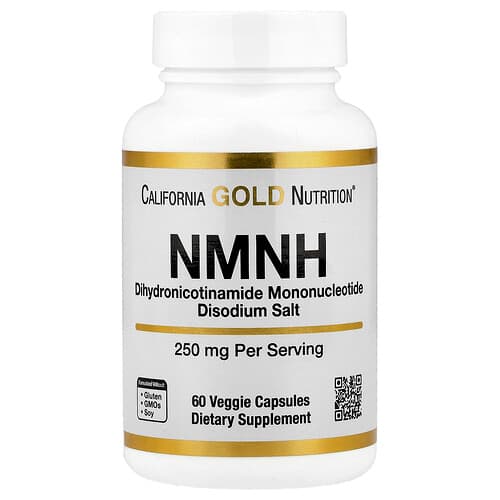 California Gold California Gold Nutrition, NMNH, 250mg, ベジカプセル60粒 パッケージ画像