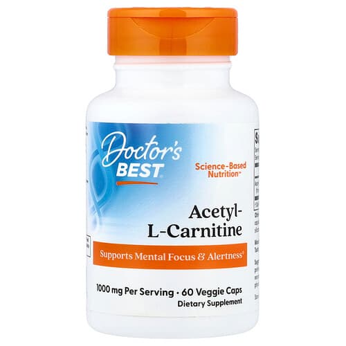 Doctor's Best Doctor's Best アセチル-L-カルニチン ベジカプセル60粒（1粒500mg） パッケージ画像