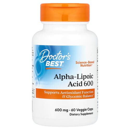 Doctor's Best Doctor's Best アルファリポ酸 600mg ベジカプセル60粒 パッケージ画像