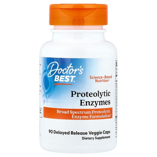 Doctor's Best Doctor's Best プロテオリティック エンザイムズ ベジカプセル90粒 パッケージ画像