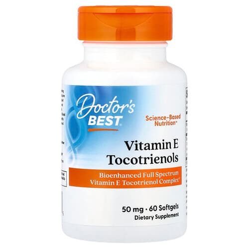 Doctor's Best Doctor's Best ビタミンE トコトリエノール ソフトジェル60粒 パッケージ画像