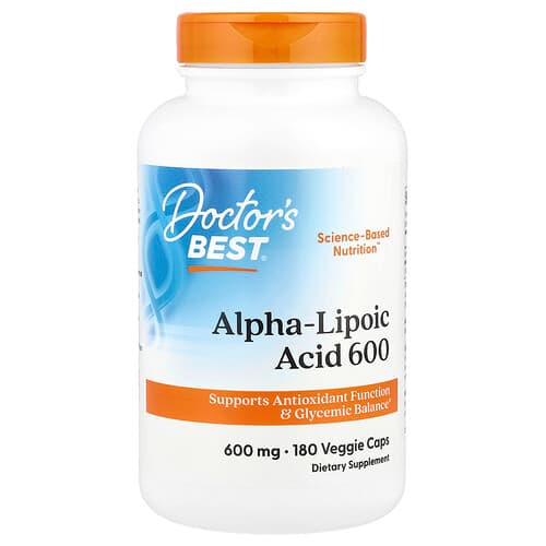 Doctor's Best Doctor's Best アルファリポ酸 600mg ベジカプセル180粒 パッケージ画像