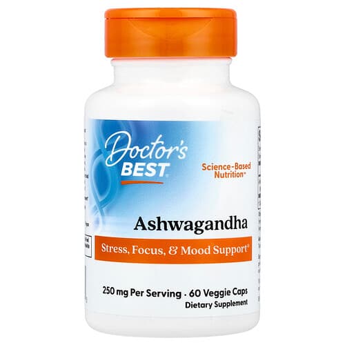 Doctor's Best Doctor's Best アシュワガンダ ベジカプセル60粒（1粒あたり125mg） パッケージ画像