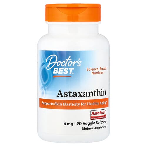 Doctor's Best Doctor's Best アスタキサンチン 6mg ベジソフトジェル90粒 パッケージ画像