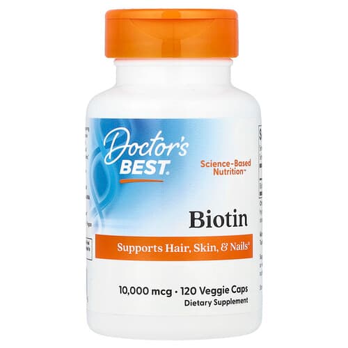 Doctor's Best Doctor's Best ビオチン 10,000 mcg ベジカプセル120粒 パッケージ画像