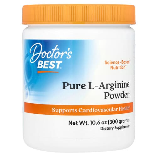 Doctor's Best Doctor's Best ピュアL-アルギニンパウダー 300g (10.6 oz) パッケージ画像
