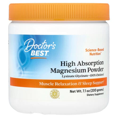 Doctor's Best Doctor's Best ハイアブソープション マグネシウムパウダー 200g パッケージ画像