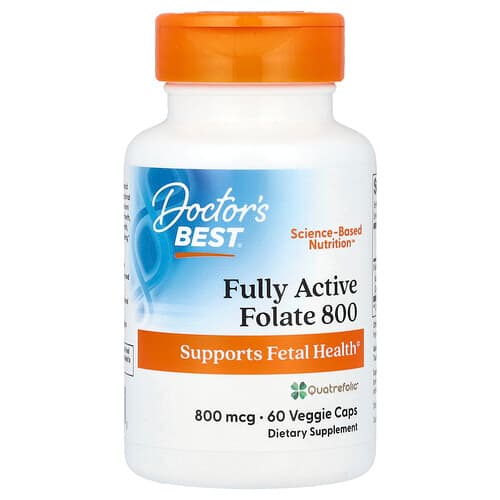 Doctor's Best Doctor's Best フォレート800 800mcg ベジカプセル60粒 パッケージ画像