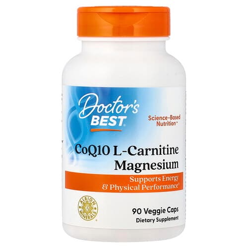 Doctor's Best Doctor's Best CoQ10 L-カルニチン マグネシウム ベジカプセル90粒 パッケージ画像