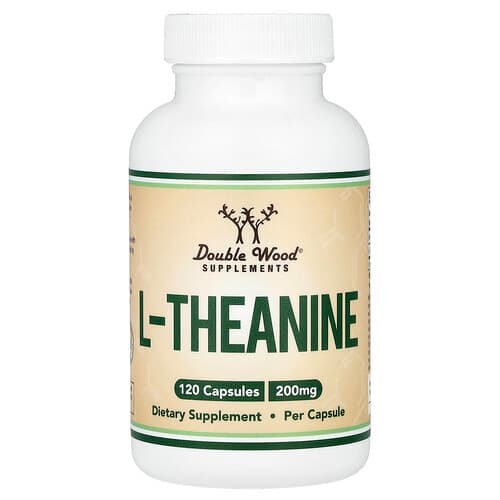 Double Wood Supplements Double Wood Supplements L-テアニン 200mg 120カプセル パッケージ画像