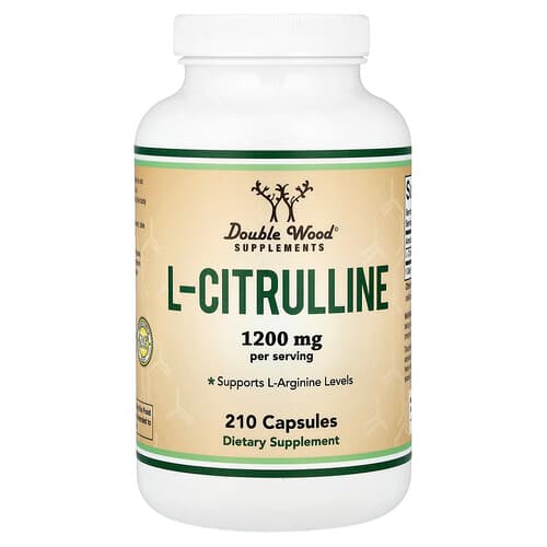 Double Wood Supplements Double Wood Supplements L-シトルリン 600mg カプセル210粒 パッケージ画像