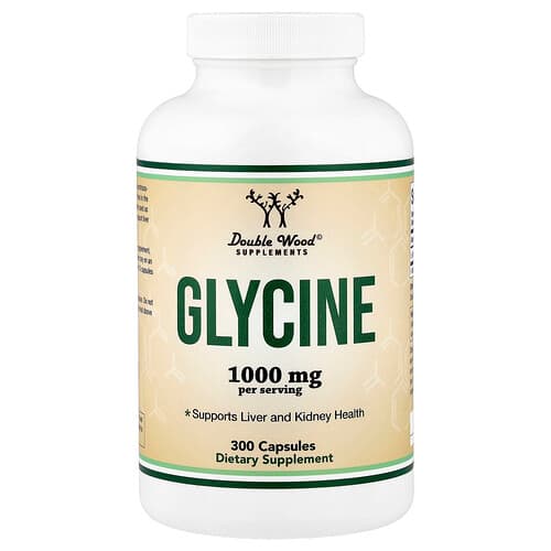 Double Wood Supplements Double Wood Supplements グリシン 500mg カプセル300粒 パッケージ画像