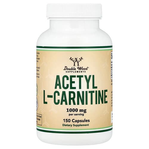 Double Wood Supplements Double Wood Supplements アセチル L-カルニチン 500mg カプセル150粒 パッケージ画像
