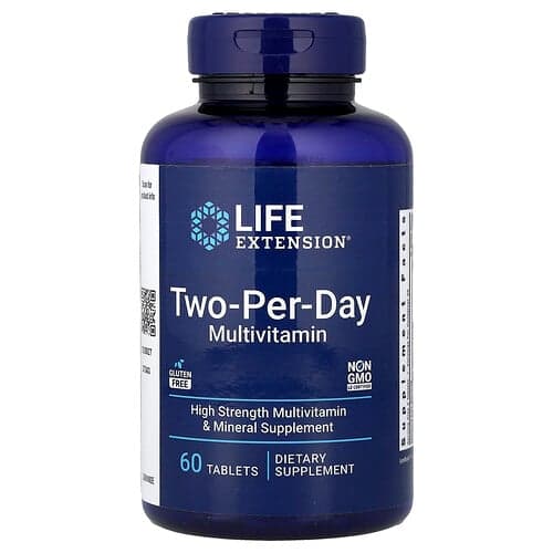 Life Extension Life Extension Two-Per-Day マルチビタミン タブレット60粒 パッケージ画像