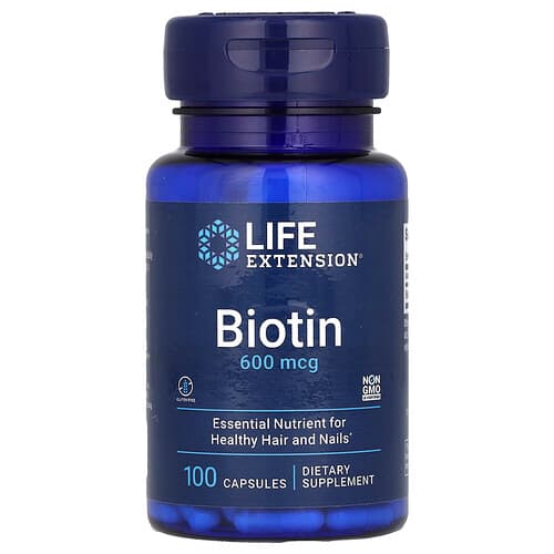 Life Extension Life Extension ビオチン 600 mcg 100粒 パッケージ画像