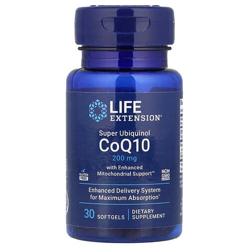 Life Extension Life Extension スーパー ユビキノール CoQ10 ウィズ エンハンスド ミトコンドリアル サポート 200mg ソフトジェル30粒 パッケージ画像