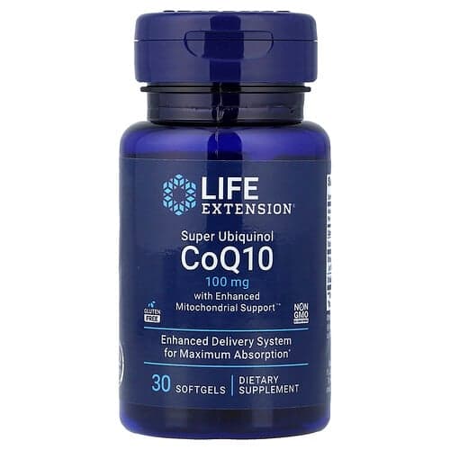 Life Extension ライフ エクステンション スーパー ユビキノール CoQ10 エンハンスド ミトコンドリアル サポート 100mg ソフトジェル30粒 パッケージ画像