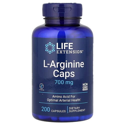 Life Extension Life Extension L-アルギニン カプセル 700mg 200粒 パッケージ画像