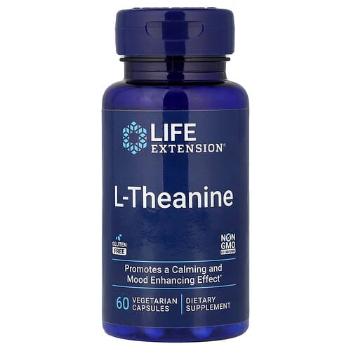 Life Extension Life Extension L-テアニン ベジタリアンカプセル60粒（1粒あたり100mg） パッケージ画像