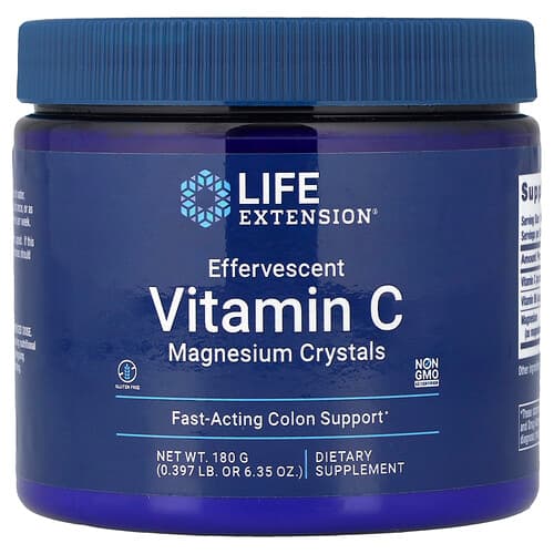 Life Extension Life Extension エフェルベッセント ビタミンC マグネシウム クリスタルズ 180g パッケージ画像