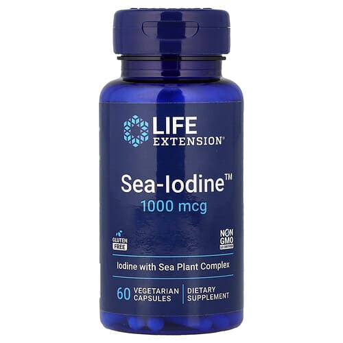 Life Extension Life Extension Sea-Iodine™ 1,000mcg ベジタリアンカプセル60粒 パッケージ画像