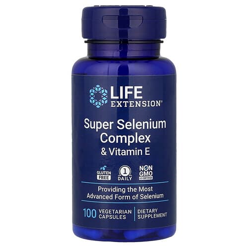 Life Extension Life Extension スーパーセレニウムコンプレックス&ビタミンE ベジタリアンカプセル100粒 パッケージ画像