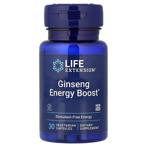 Life Extension Life Extension ジンセン エネルギー ブースト ベジタリアンカプセル30粒 パッケージ画像
