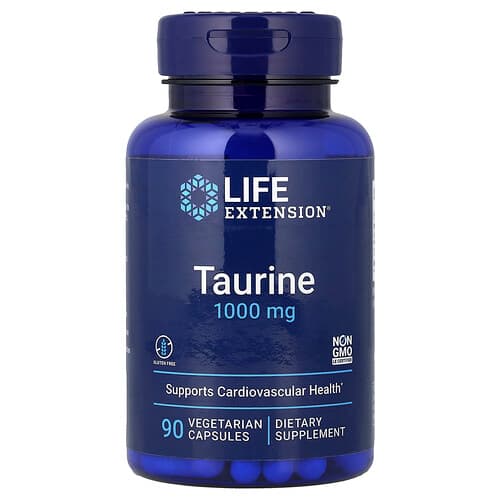 Life Extension Life Extension タウリン 1,000 mg ベジタリアンカプセル90粒 パッケージ画像