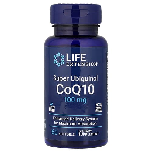 Life Extension Life Extension スーパー ユビキノール CoQ10 100mg ソフトジェル60粒 パッケージ画像