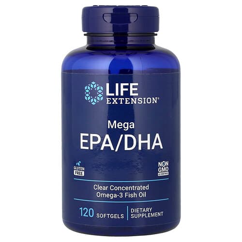Life Extension Life Extension メガ EPA/DHA ソフトジェル120粒 パッケージ画像