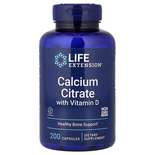 Life Extension Life Extension カルシウム シトレート with ビタミンD 200粒 パッケージ画像