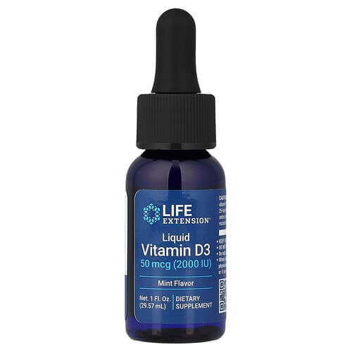 Life Extension Life Extension リキッドビタミンD3 ミント風味 1fl oz (29.57ml) パッケージ画像