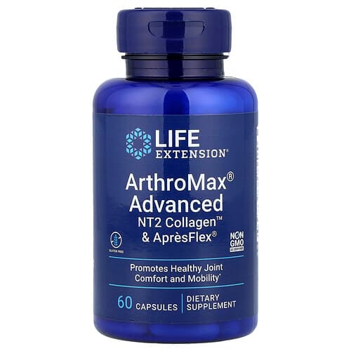 Life Extension Life Extension アルソマックス® アドバンスド NT2 コラーゲン™ & アプレフレックス® 60粒 パッケージ画像